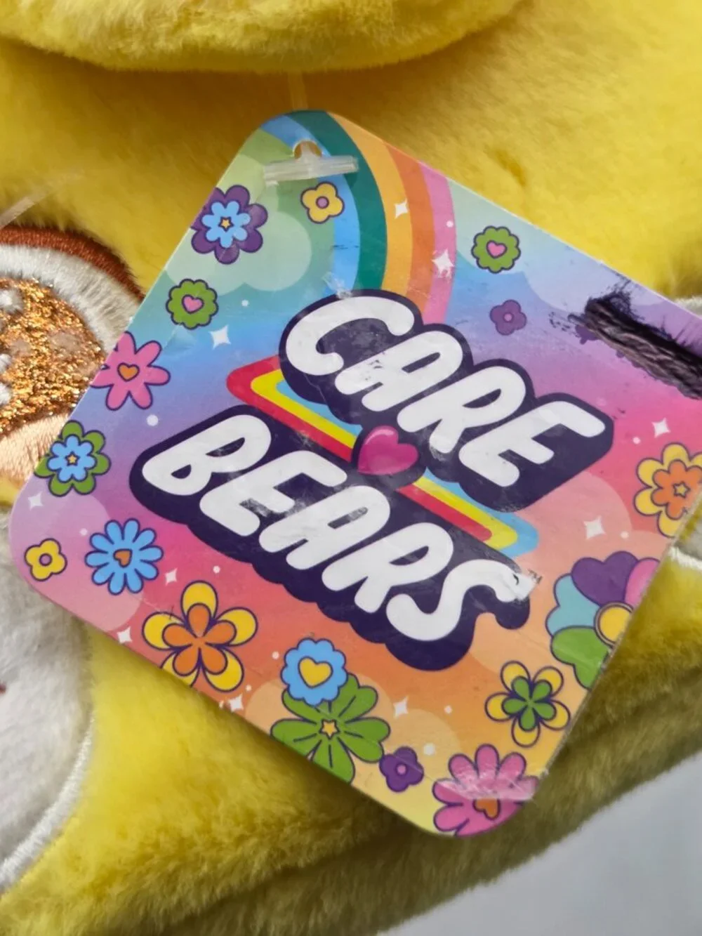 Care Bears Funshine Bear Yellow Plush Pencil/ Makeup Pouch 9